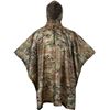 Image 1 : 1 Camouflage Hooded Rain Poncho/Lightweight Raincoat for Outdoors - Brand New