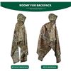 Image 3 : 1 Camouflage Hooded Rain Poncho/Lightweight Raincoat for Outdoors - Brand New