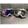 Image 1 : 2-Pack of Adult Motorcycle Goggles/ATV/Off-Roading Sport Goggles - New