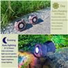 Image 2 : 2 LED Coloured Solar Rock Lights/Spot Lights for Outdoors/Lawn & Garden - NEW