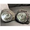Image 6 : 2 LED Coloured Solar Rock Lights/Spot Lights for Outdoors/Lawn & Garden - NEW