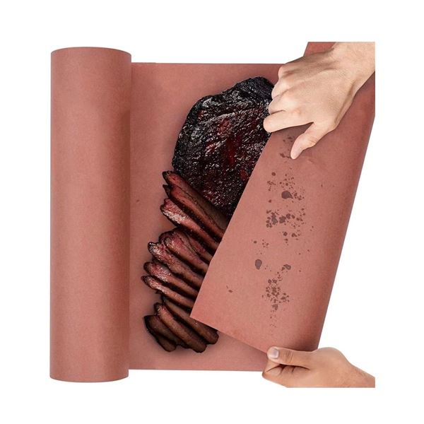 2 Rolls of Pink Butcher Paper 12inch x 175ft Food Grade for Resting and Smoking - New