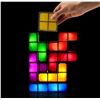 Image 1 : 1 Stackable LED RGB Tetris Style Night Light; 3D Puzzle Desk Lamp for Kids or Adults - New
