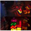 Image 3 : 1 Stackable LED RGB Tetris Style Night Light; 3D Puzzle Desk Lamp for Kids or Adults - New