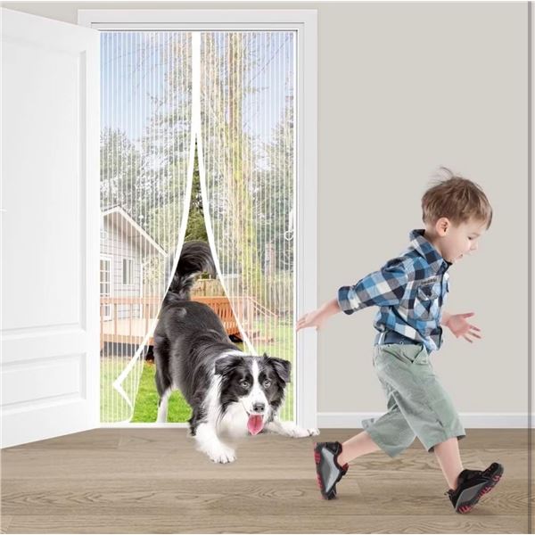 1 Magnetic Screen Door Kit for Interior/Exterior Use - New