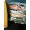 Image 3 : 1 8-Pack of Evanda MultiColour 25oz Plastic Bowls - New