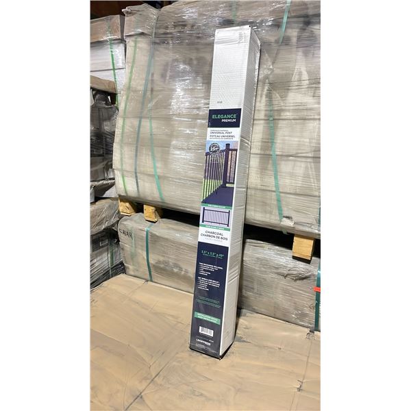 PALLET OF ELEGANCE PREMIUM COMPOSITE 3.5" X 3.5" X 49" DECK RAILING UNIVERSAL POST *CHARCOAL*
