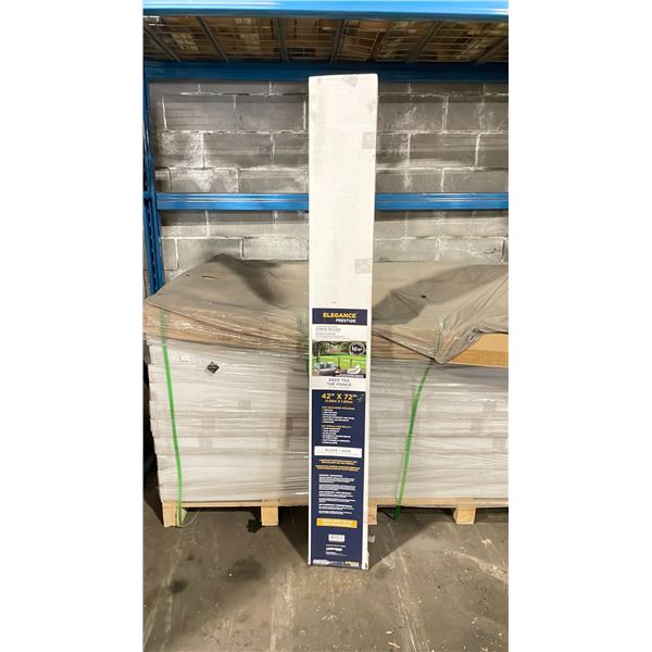 PALLET OF ELEGANCE PREMIUM COMPOSITE 45" X 72" DECK RAILING *DEEP TEA* FOR STRAIGHT & STAIR RAILING