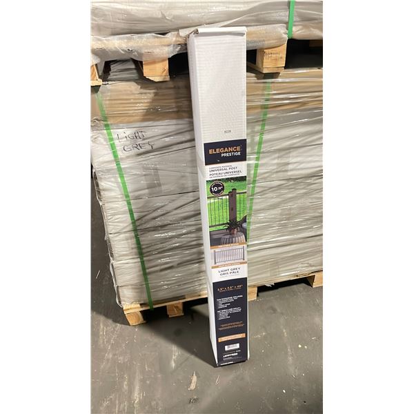 PALLET OF ELEGANCE PREMIUM COMPOSITE 3.5" X 3.5" X 49" DECK RAILING UNIVERSAL POST *LIGHT GREY*