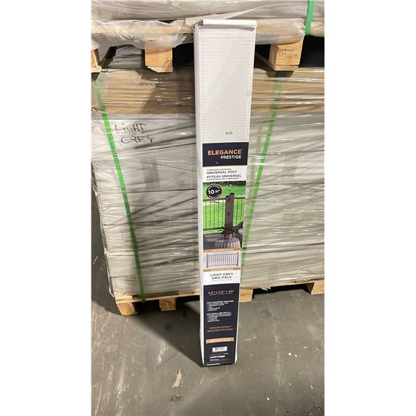 PALLET OF ELEGANCE PREMIUM COMPOSITE 3.5" X 3.5" X 49" DECK RAILING UNIVERSAL POST *LIGHT GREY*