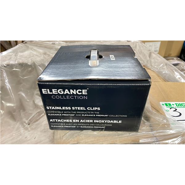 PALLET OF 256 SQ FT ELEGANCE COLLECTION STAINLESS STEEL CLIP FASTENERS *COMPATIBLE WITH PRESTIGE /