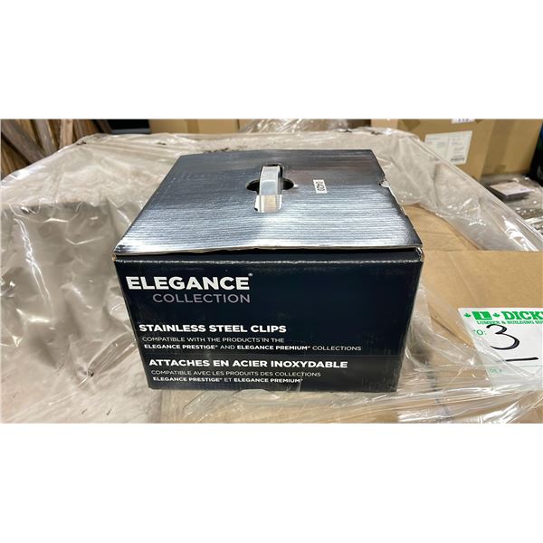 PALLET OF 256 SQ FT ELEGANCE COLLECTION STAINLESS STEEL CLIP FASTENERS *COMPATIBLE WITH PRESTIGE /