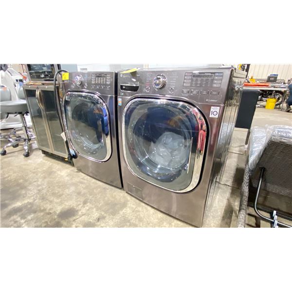 LG MODEL WH4370HKA FRONT LOAD WASHING MACHINE &  LG MODEL DLEX4370K FRONT LOAD DRYER