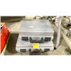 Image 3 : PAIR OF HARD TRANSPORT CASES & 3 POWER CABLES