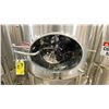 Image 3 : STAINLESS STEEL JACKETED CONE BOTTOM COMMERCIAL BREWERY FERMENTATION TANK W/FRONT ACCESS ON TRI-LEGS