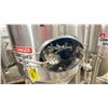 Image 2 : STAINLESS STEEL JACKETED CONE BOTTOM COMMERCIAL BREWERY FERMENTATION TANK W/FRONT ACCESS ON TRI-LEGS