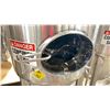 Image 2 : STAINLESS STEEL JACKETED CONE BOTTOM COMMERCIAL BREWERY FERMENTATION TANK W/FRONT ACCESS ON TRI-LEGS