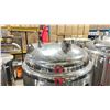 Image 3 : STAINLESS STEEL JACKETED CONE BOTTOM COMMERCIAL BREWERY FERMENTATION TANK W/FRONT ACCESS ON TRI-LEGS