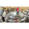 Image 3 : STAINLESS STEEL JACKETED CONE BOTTOM COMMERCIAL BREWERY FERMENTATION TANK W/FRONT ACCESS ON TRI-LEGS