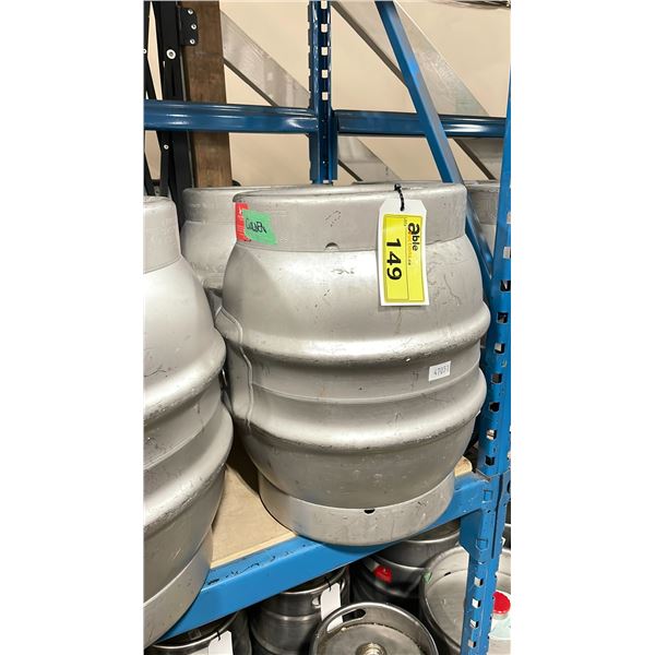 PAIR OF 41.4L COMMERCIAL BREWERY BEER KEGS