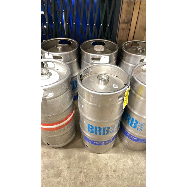 PAIR OF 29.25L QUARTER BARREL SLIM COMMERCIAL KEGS
