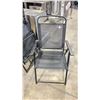 Image 2 : PAIR OF BLACK FOLDING OUTDOOR PATIO CHAIRS & ROLSER 2 WHEEL SHOPPING TROLLEY