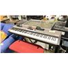 Image 2 : FUJIYAMA FP5100 ELECTRIC KEYBOARD PIANO WITH FOOT PEDAL, POWER ADAPTER, FOLDING STAND, & RED METAL