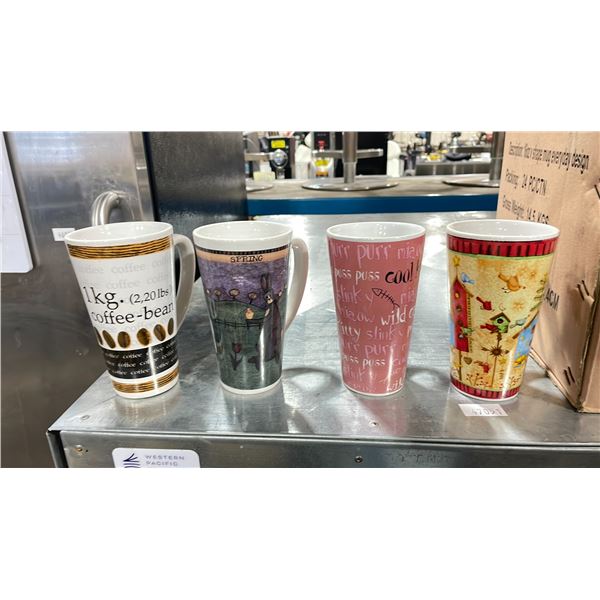 PALLET OF 16OZ V SHAPED EVERYDAY DESIGN MUGS APPROX 35 BOXES, 24 PCS PER BOX