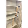 Image 2 : GREY METAL 2 DOOR CONSUMABLES STORAGE CABINET *NO CONTENTS*