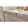 Image 2 : GLOBAL BEIGE METAL 4 DRAWER LATERAL FILE STORAGE CABINET