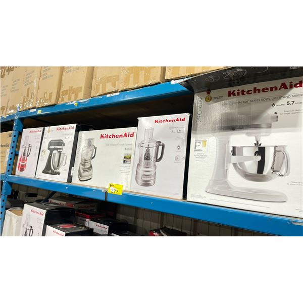 SHELF OF ASSORTED KITCHENAID APPLIANCES *UNKNOWN WORKING CONDITION*