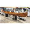 Image 2 : 17' X 34"W WEST COAST FIRST NATIONS RIBBED CEDAR CANOE WITH ART MOTIF *WAS USED FOR DECORATION*