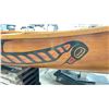 Image 8 : 17' X 34"W WEST COAST FIRST NATIONS RIBBED CEDAR CANOE WITH ART MOTIF *WAS USED FOR DECORATION*