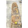 Image 3 : 145"H X 30"W CARVED FOAM 3 DEITY REPLICA FIRST NATION TOTEM POLE