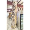 Image 2 : 124"H X 32"W CARVED FOAM 3 DEITY REPLICA FIRST NATION TOTEM POLE
