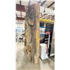 Image 2 : 98"H X 32"W CARVED FOAM ALLIGATOR REPLICA FIRST NATION TOTEM POLE