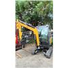 Image 1 : AGT INDUSTRIAL QNT30 YELLOW DIESEL POWERED RUBBER TRACK MINI EXCAVATOR WITH ATTACHED