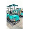 Image 2 : AGT INDUSTRIAL QK16Z TEAL GAS POWERED RUBBER TRACK MINI EXCAVATOR WITH ATTACHED