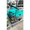 Image 8 : AGT INDUSTRIAL QK16Z TEAL GAS POWERED RUBBER TRACK MINI EXCAVATOR WITH ATTACHED