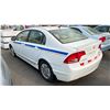 Image 2 : 2008 HONDA CIVIC HYBRID, 4DRSD, WHITE, VIN JHMFA36258S800938