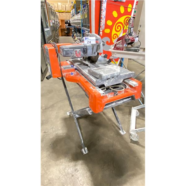 HUSQVARNA TS60 INDUSTRIAL ELECTRIC TILE SAW WITH ADJUSTABLE STAND