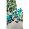 Image 2 : AGT INDUSTRIAL QK16Z TEAL GAS POWERED RUBBER TRACK MINI EXCAVATOR WITH ATTACHED