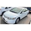 Image 1 : 2008 HONDA CIVIC HYBRID, 4DRSD, WHITE, VIN JHMFA36208S800930