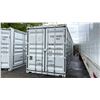 Image 1 : GREY 40' HC, 52,910 MAX CAPACITY INDUSTRIAL TRANSPORT CONTAINER WITH 4 DUAL SWING SIDE DOORS