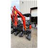 Image 1 : CFG INDUSTRIAL NT18K ORANGE DIESEL POWERED RUBBER TRACK MINI EXCAVATOR WITH ATTACHED