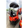 Image 4 : CFG INDUSTRIAL NT18K ORANGE DIESEL POWERED RUBBER TRACK MINI EXCAVATOR WITH ATTACHED