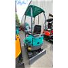 Image 2 : AGT INDUSTRIAL QK16Z TEAL GAS POWERED RUBBER TRACK MINI EXCAVATOR WITH ATTACHED