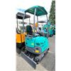 Image 3 : AGT INDUSTRIAL QK16Z TEAL GAS POWERED RUBBER TRACK MINI EXCAVATOR WITH ATTACHED