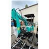 Image 2 : AGT INDUSTRIAL MH12-Z TEAL GAS POWERED RUBBER TRACK MINI EXCAVATOR WITH ATTACHED