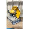 Image 2 : DEWALT D28710 YELLOW ELECTRIC CHOP SAW - 14" STATIONARY STYLE W/ BLACK BASE